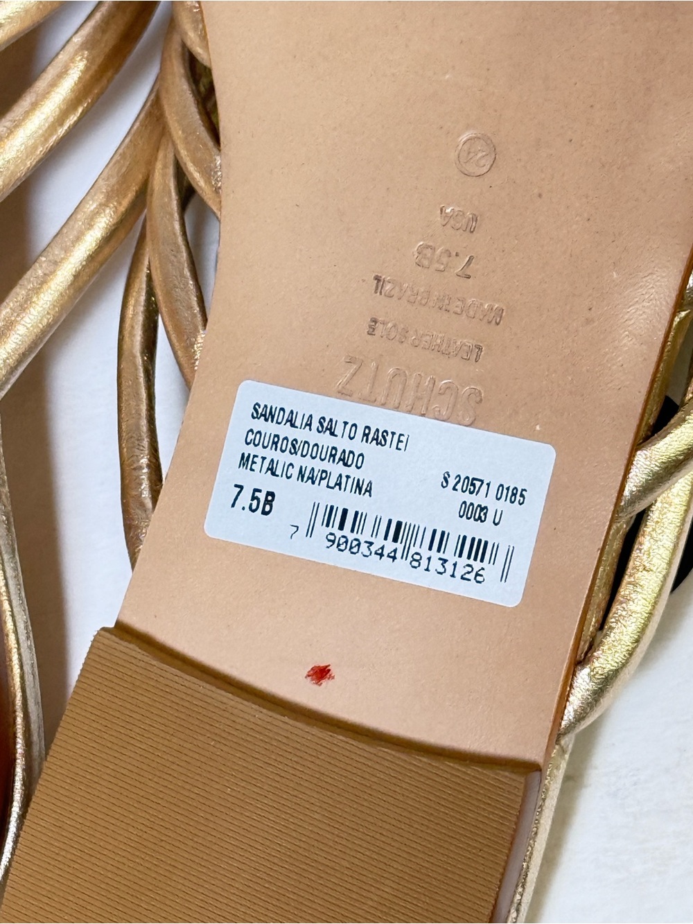 SCHUTZ Rose Gold Braided Pointed-Toe Slide Mules - Picture 14 of 16